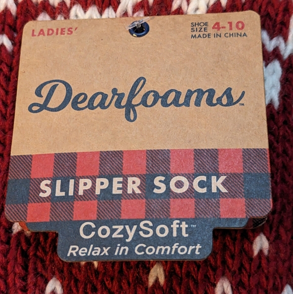Box#8 ♨️ 5 For $30 ♨️ Dearfoam Women's Slipper Socks - Picture 6 of 9